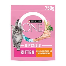 Purina ONE Kitten Dry Cat Food (Chicken) 750g 16.39 per kilo