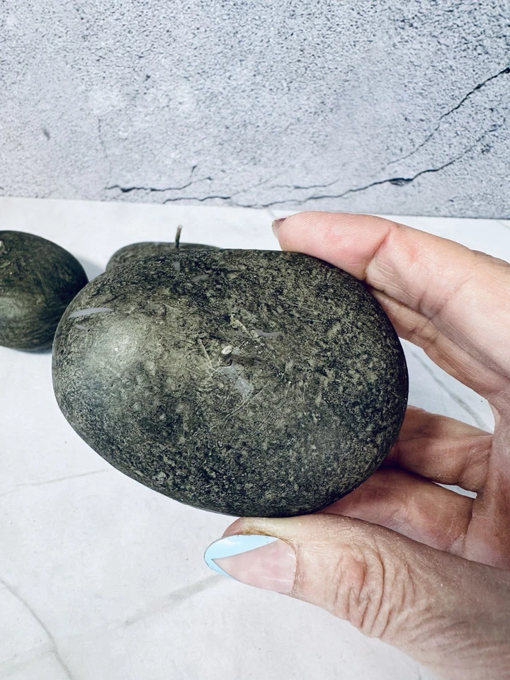 "Nuevo en caja trío de velas de cera flotantes River Stone por etiqueta 3""L x 2,5""W" Foto 4 de 4