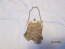 Antique 1920's Mesh Coin Purse Small 3"x3"