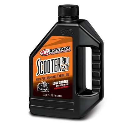 Maxima Pro 2T Synthetic Engine Oil 1 Liter for Scooters & Mopeds (Case of 12)