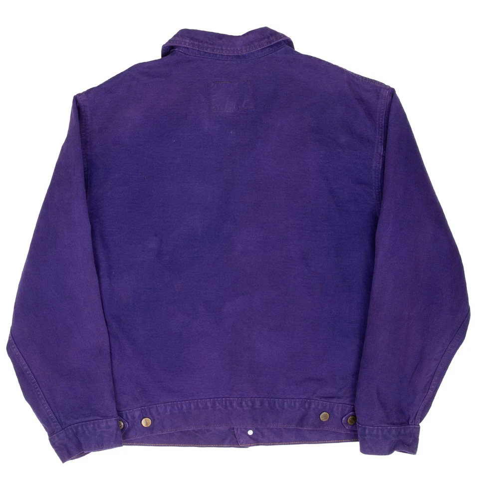 CHAQUETA VAQUERA VINTAGE MARITHE FRANCOIS GIRBAUD PLISADA PÚRPURA AÑOS 90 GRANDE EE. UU. Foto 3 de 4