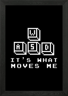 Gamer Keys Gerahmtes Wandbild Poster Leinwanddruck Bild