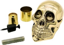 Brass Nautical Skull Head Handle For Gothic Walking Stick Accessory