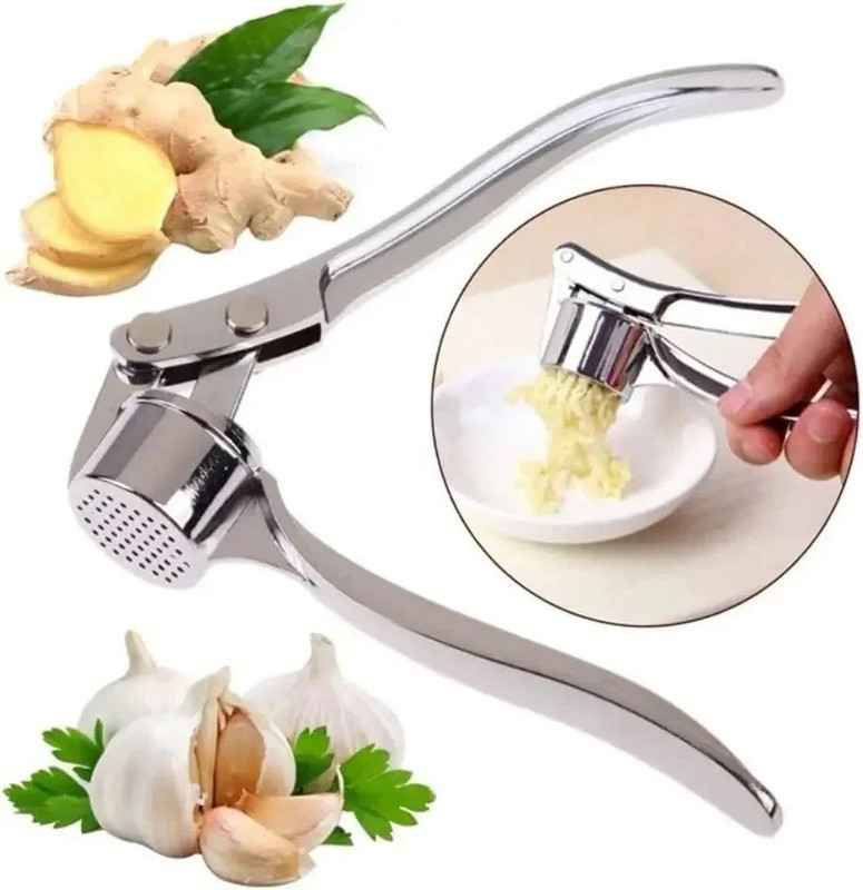 Garlic Press Crusher Squeezer Masher Mincer Stainless Steel Manual Kitchen Tool