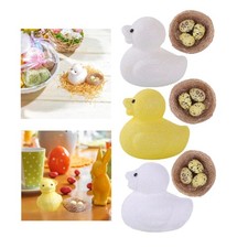 Simulation Duck with Nest Egg DIY Craft Table Centerpiece Desktop Ornament