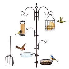 YINGYM Bird Feeding Station Kit, 87 Inches Bird Feeder Pole for Outside, Prem...
