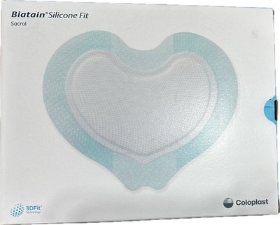 (Box of 5) Biatain Silicone Fit Foam Dressing 3DFIT Sacral 37547