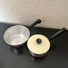 Vintage Aluminum Specialty Play Pots Copper Bottom/ With Lid / Made in USA