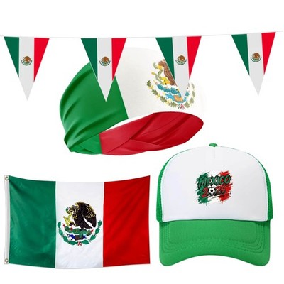 Mexican Merchandise Mexico Bandera de México Party Decoration Football World Cup European Championship