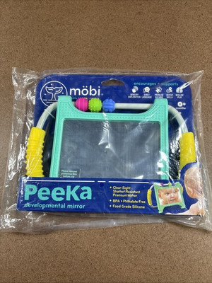#ad Mobi Peeka Developmental Mirror For Baby Clear Sight Shatterproof Food Grade NEW $29.75