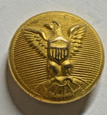 RARE US COAST & GEODETIC SURVEY 15MM FIELD STAFF GILT CUFF BUTTON c1890  FD57