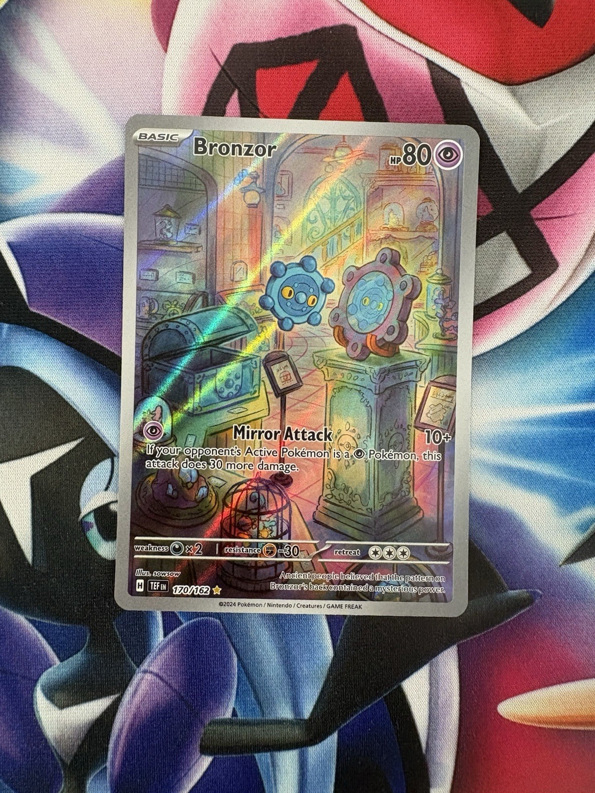 Bronzor 170/162 SV05: Temporal Forces Holo Illustration Rare NM