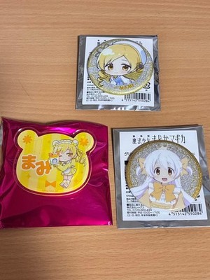 Madoka Magica Pin Anstecker Namensschild Set Mami Nagisa selten authentisch