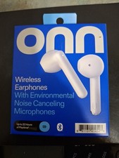 Groove Onn. Wireless Earphones w/Noise Cancellation IPX4  Charging Case NEW