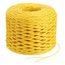 Raffia Ribbon 219 Yard Paper Twine String for Festival Gifts Wrapping Yellow