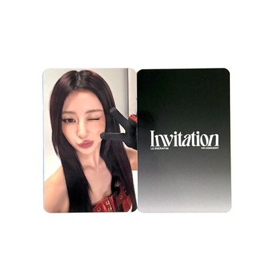 LE SSERAFIM] VR CONCERT：INVITATION / Lenticular Random Photocard