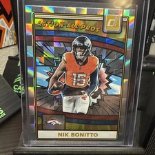 2025 panini Donruss Nik Bonitto Action-All Pros No. AAP-NBO Denver Broncos