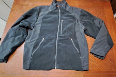 Hawke & Company Jacket Men XXL Black Heavy Casual Outdoor Soft Shell Winter Cold
