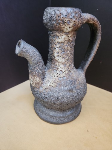 JOPEKA Keramik VASE/PITCHER Fat Lava Volcanic Brutalist Style MCM West Germany - Picture 9 of 19