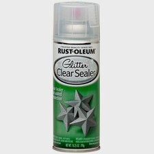 Rust-Oleum Specialty Flat Clear Spray Paint 10.25 oz Glitter Projects Sealer