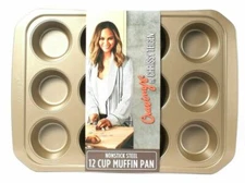 Cravings By Chrissy Teigen Non Stick Heavy Gauge Steel 12 Cup Muffin Pan