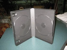 1 TOP QUALITY 27MM 1" CHUBBY DOUBLE DVD CASE BLACK PSD46 FREE SHIPPING