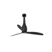 Energiespar Deckenventilator Mit Fernbedienung Eterfan Matt Schwarz 128 Cm