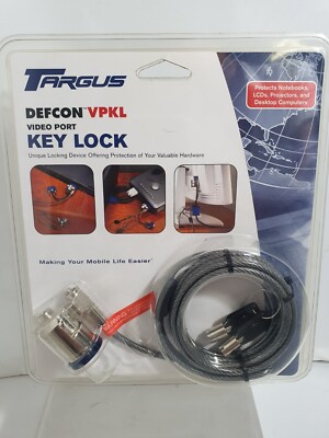 Targus Defcon pa496e key video port Security Cable lucchetto per notebook pc