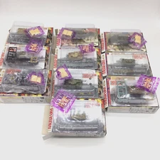 Kaiyodo Takara Panzertales World Tank Museum Series 7 Lot Of 10 Mini Tanks 1:144