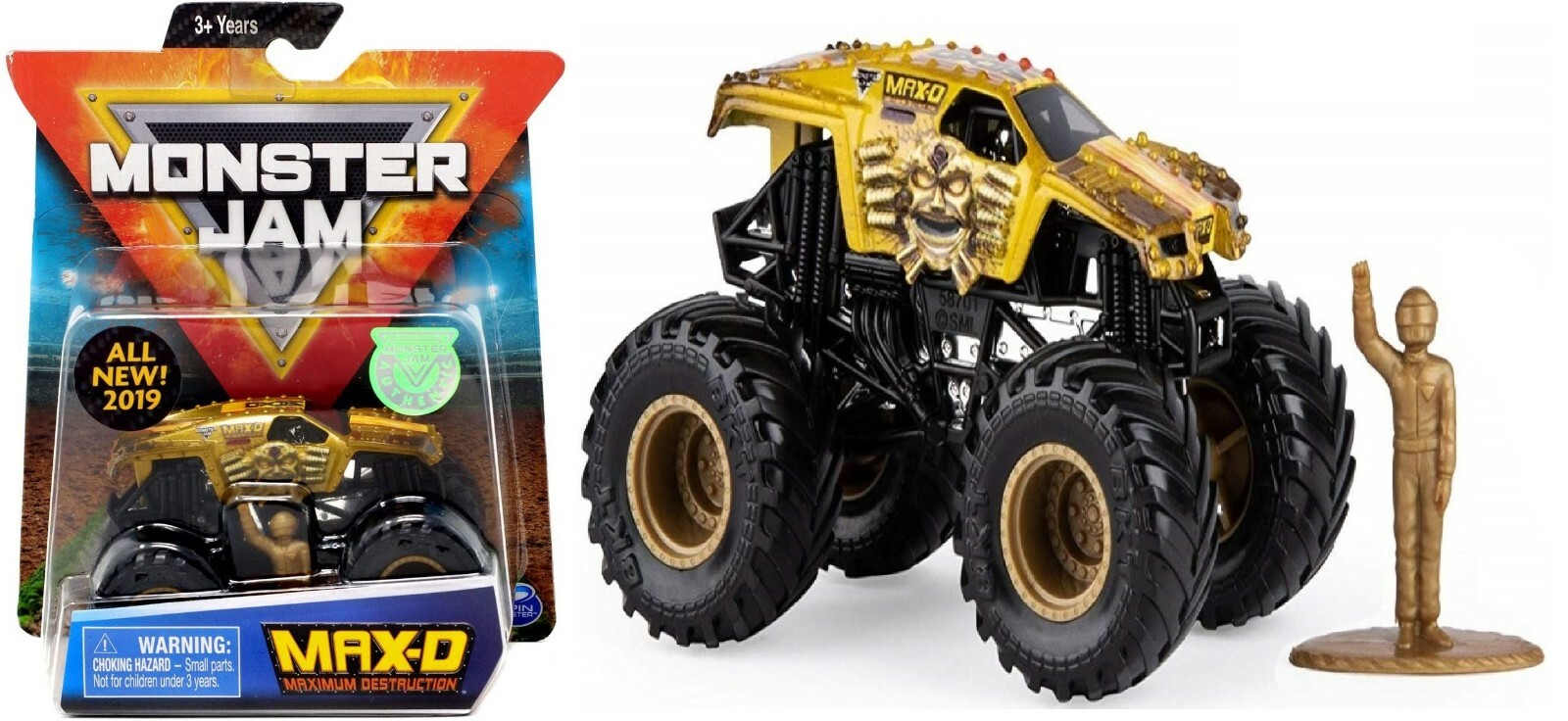 gold max d monster truck toy