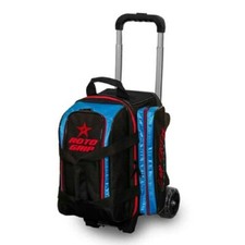 Roto Grip 2 Ball Competitor Roller Bowling Bag with Wheels Color Black/red/blue