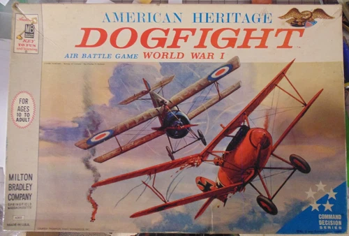 Vintage Milton Bradley Board Game Dogfight 1963 Military WWI Complete 4302-X #41