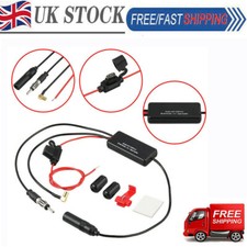 Dab + FM/AM Car Antenna splitter Radio Signal AMP Amplifier Booster Useful UK