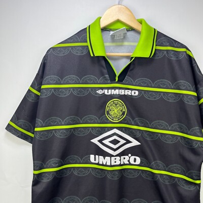 Celtic Cross Black And Green Celtic Top Celtic Away Football Shirt