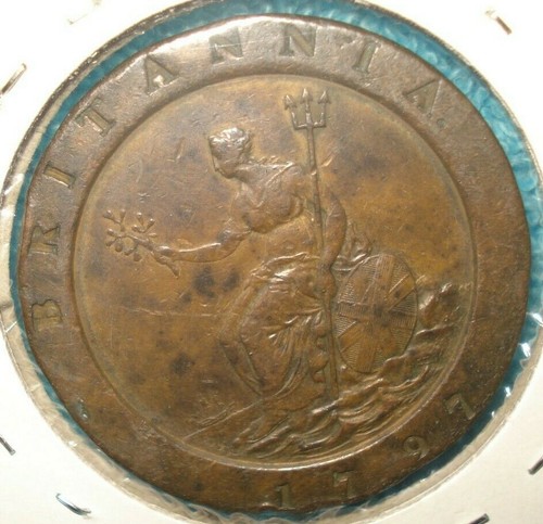 1797 GREAT BRITAIN TWO PENCE - HIGH GRADE - FREE SHIPPING - Picture 2 of 4