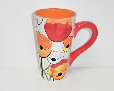 Kaffeebecher Dekor MOHNBLUME Jameson & Tailor 4 Stück - neu