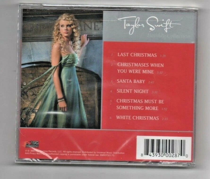 Taylor Swift Holiday Collection 2009 CD Last Christmas, Santa Baby, Silent Night 843930002870