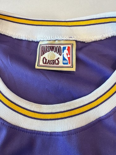 Camiseta de baloncesto usada de la NBA Wilt Chamberlin Los Angeles Lakers M&N HC?? VER FOTO - Imagen 2 de 7