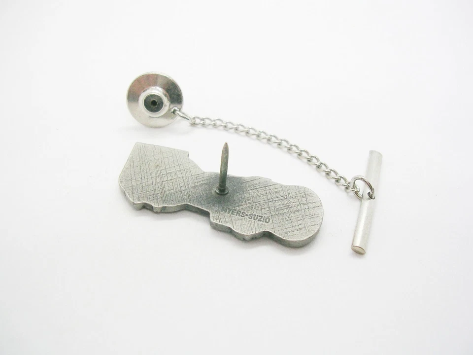 Vintage Jet Engine turbine Pratt Whitney Tie Tack Pewter Finish Aviator Tie Pin - Image 3 of 3