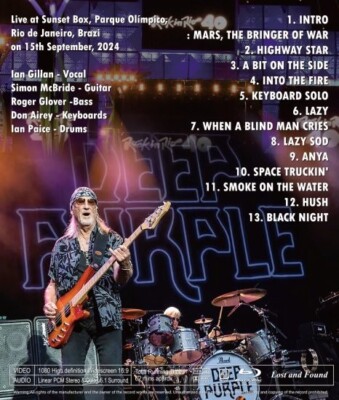 DEEP PURPLE / ROCK IN RIO 2024 (1BDR) | eBay