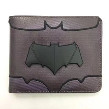 DC BATMAN LOGO Cartoon PU Leather Wallet With Card Holder Bi-Fold Purse Wallets
