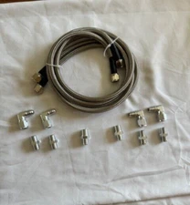 48" Flexible SS Braided Transmission Cooler Hose lines  TH350 700R4 TH400