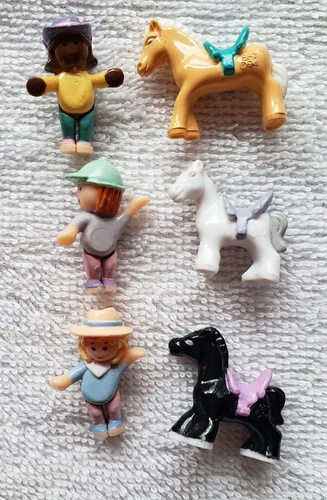 Vtg Polly Pocket Happy Horses - 1994 - Complete!