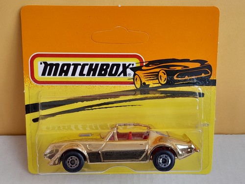 Matchbox Pontiac T-Top GOLD CHROME Universal Associated Co. Bulgarian base - Picture 1 of 6