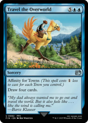 0082 Travel the Overworld FFV FIN Final Fantasy MTG Card SHIPS NOW