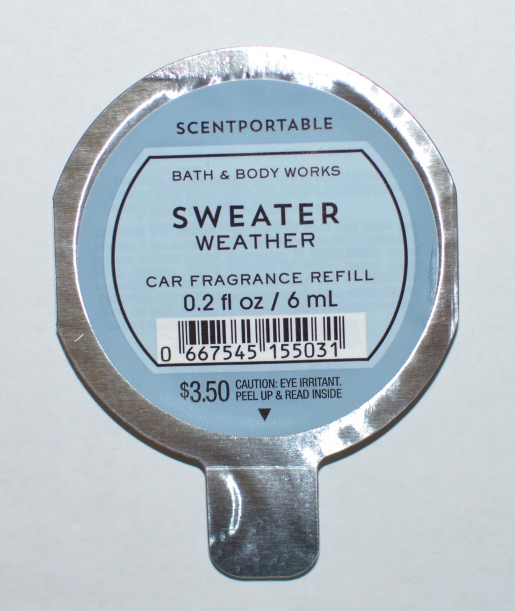 3 BATH BODY WORKS WHITE BARN SWEATER WEATHER SCENTPORTABLE FRAGRANCE