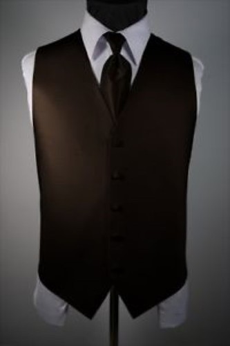 Luxury Premiere Solid Tuxedo Vest & Necktie - Picture 9 of 9
