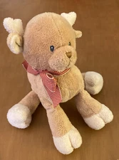 Baby Gund Brown Reindeer Named Aboo Plush rattle 8"
