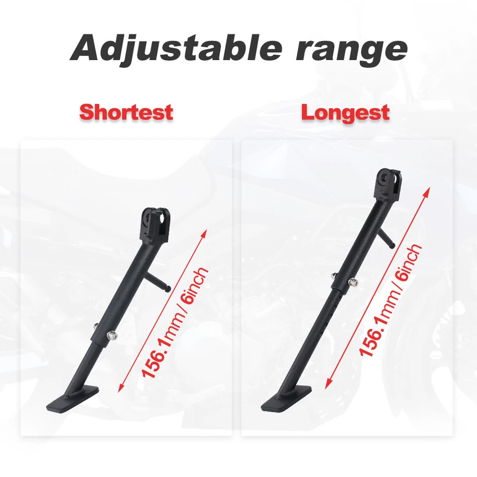 Ajuste para Suzuki V-Strom 1000/DL1000 2002-2013 Soporte lateral ajustable Pata de cabra Foto 4 de 4