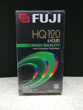 Fuji HQ 120 Blank VHS Tape 6HRS - Factory Sealed
